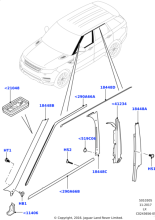 LR043750 - Land Rover Moulding