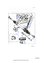 MMA3890BAE - Jaguar Steering rack and pinion