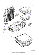 C2C34455 - Jaguar Trunk mounted fusebox