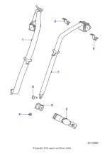 C2Z11017SEL - Jaguar Seatbelt