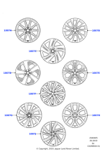 Alloy Wheel - 18" Style 5088, 5 spoke, Gloss Black