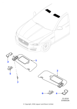 T2H4259PVJ - Jaguar Sunvisor