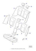 T2H23977SBK - Jaguar Headrest