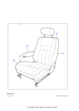 MXC7523LPD - Land Rover Armrest assembly-front seat