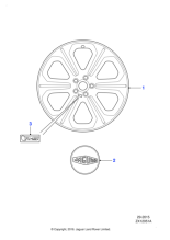 C2Z29018 - Jaguar Alloy road wheel