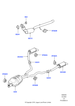 WCE500080 - Land Rover Muffler - Front