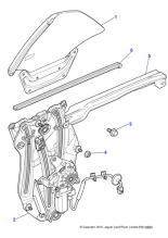 C2P4774 - Jaguar Quarter glass seal