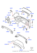 LR124671 - Land Rover Bracket - Bumper Mounting