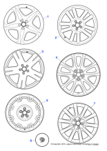 C2C33701 - Jaguar Alloy road wheel