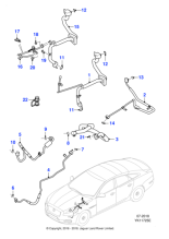 C2D1937 - Jaguar Air conditioning hose