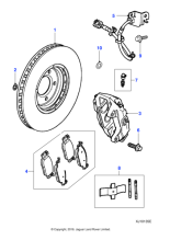 C2C11647 - Jaguar Brake caliper