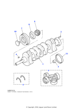 RTC2992 - Land Rover Set-crankshaft bearings