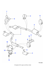 NJE6761AA - Jaguar Intermediate exhaust silencer