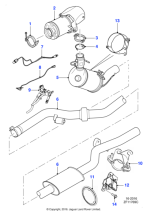 C2Z16510 - Jaguar Intermediate exhaust pipe