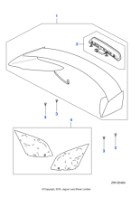 C2Z26823PEL - Jaguar Trunk lid spoiler