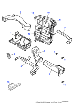 XR82511 - Jaguar Air duct