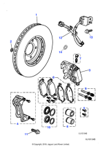 C2C23786 - Jaguar Brake pad kit