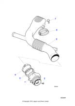 NNE3555BC - Jaguar Air pipe