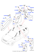 LR055870 - Land Rover Panel - ""B"" Pillar - Inner