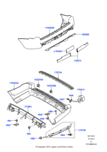 LR032310 - Land Rover Bumper - Cover