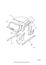 RTC1602 - Jaguar Windscreen panel