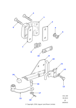 LR077707 - Land Rover Hinge assembly-door