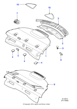 C2Z11029LEG - Jaguar Parcel shelf