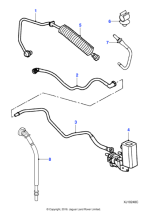 C2C8245 - Jaguar Vacuum pipe