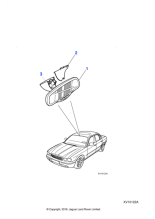 C2C31113 - Jaguar Interior rear view mirror