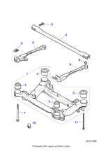 C2C2942 - Jaguar Mounting frame bush