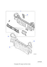 XR842636 - Jaguar Reinforcement panel