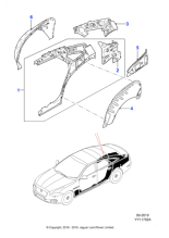 C2D40208 - Jaguar Door opening panel