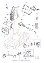 JDE33550 - Jaguar Key fob end cap cover