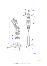 MNC2168BE - Jaguar Spring/damper mounting