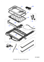 C2C39875 - Jaguar Sunroof drain tube