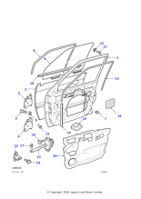 EJD101600 - Land Rover Shedder-front door water