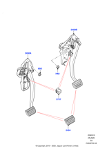 LR138093 - Land Rover Pad - Pedal