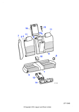 XR831348LEG - Jaguar Seat squab