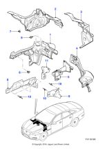 C2D18955 - Jaguar Bulkhead insulation