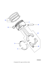 XR85342 - Jaguar Connecting rod bolt