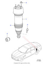 C2D18898 - Jaguar Air spring and damper