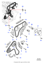 T4N32916 - Jaguar Timing chain tensioner