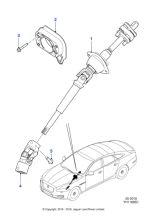 C2D1986 - Jaguar Steering column shaft/swing link