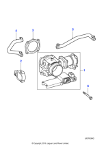 XR858417 - Jaguar Throttle housing