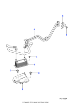 C2D19971 - Jaguar Oil cooler mounting bracket