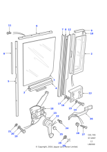 MUC3026 - Land Rover Regulator-rear door glass