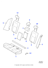 T2H36967SBB - Jaguar Squab cover