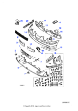 XR826634 - Jaguar Bracket - Bumper Mounting