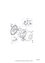 503981 - Land Rover Spring-shoe return-brake cylinder end