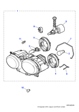 C2C28132 - Jaguar Headlamp